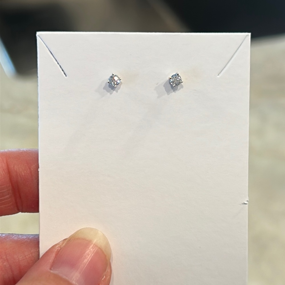 0.16 carat Diamond earrings white gold Brilliant Earth